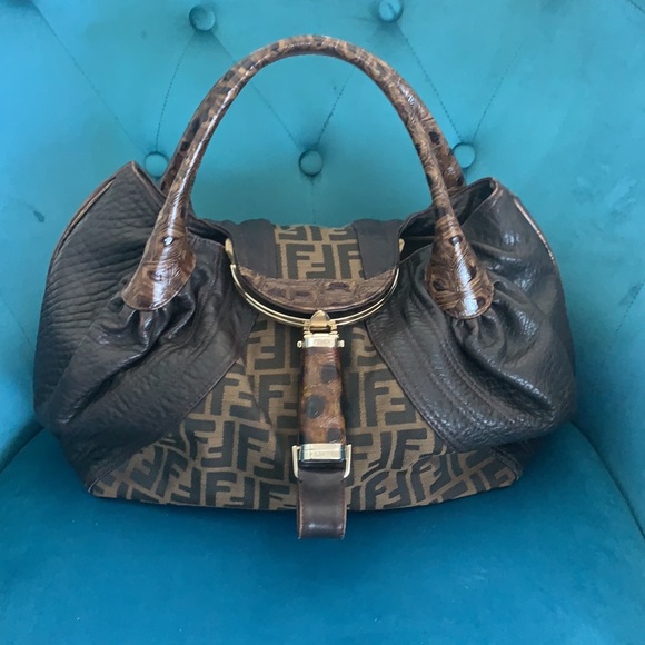 *ICONIC* FENDI Spy 🤎 Tortoise Tobacco Zucca Print - Picture 2 of 16